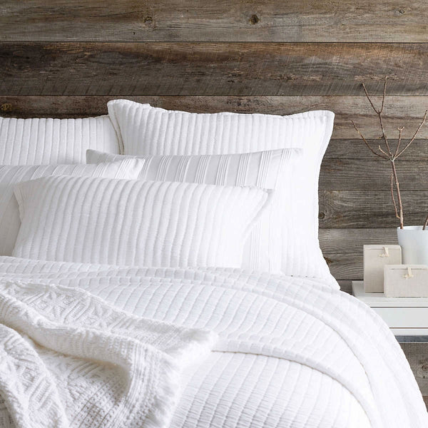 Boyfriend White Matelassé Coverlet