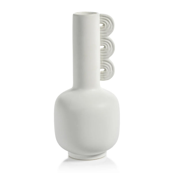 Nordic Blanc Stone Vase