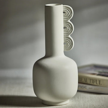 Nordic Blanc Stone Vase