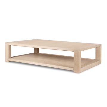 THOMAS BLEACHED OAK SOLID COFFEE TABLE